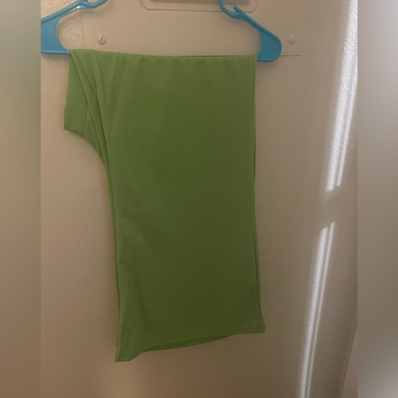 Green two piece suit. Blazer and bell bottom pants. Bought from SHEIN. - Picture 3 of 3